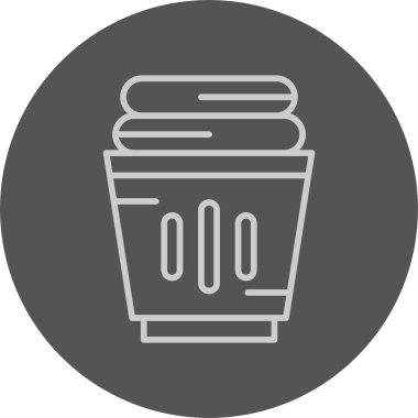 Çamaşır sepeti ağ simgesi 