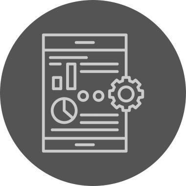 Web analytics vektör çizim