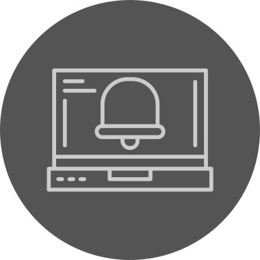 Çan Web simgesi, basit illüstrasyon