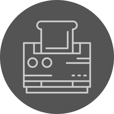 Tost makinesi web simgesi basit illüstrasyon