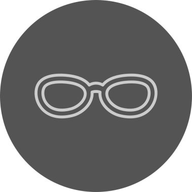 Okuma gözlükleri Web Simgesi, Basit İllüstrasyon