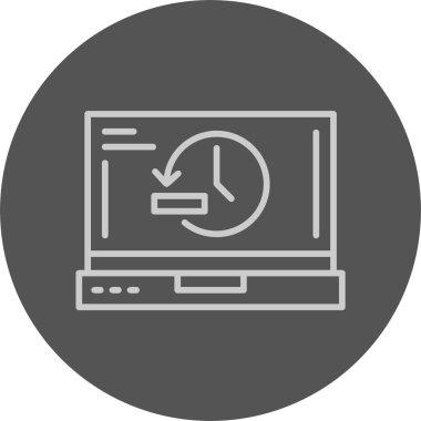 Geçmiş Web Simgesi, Basit İllüstrasyon