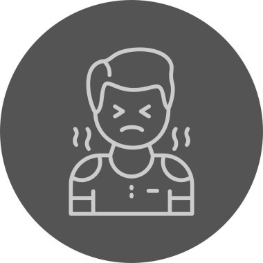 Man avatar simgesi, vektör illüstrasyonu basit tasarım