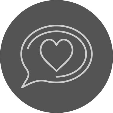 Kalp. Web simgesi basit illüstrasyon 