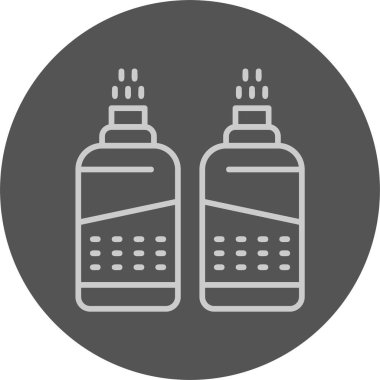 Tuz ve biber Web Simgesi, Basit İllüstrasyon