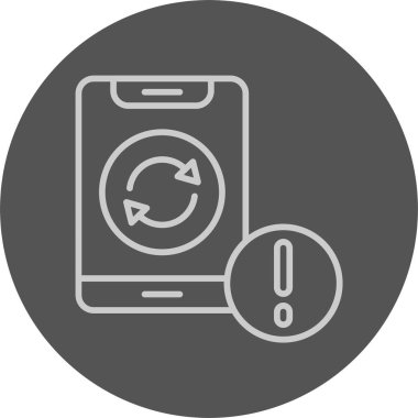 Eşzamanlama simgesi beyaz arkaplanda izole edildi  