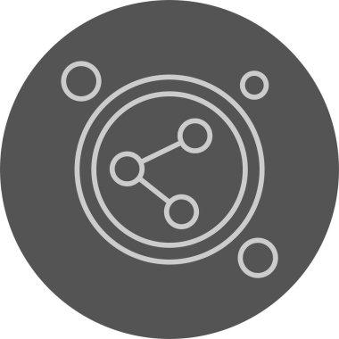  Bağlantı Düğmesi simgesi, basit vektör illüstrasyonu