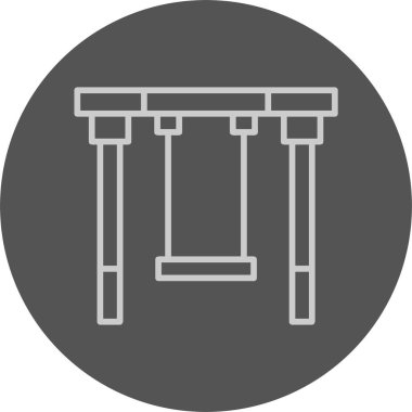 Salıncak ağ ikonu vektör illüstrasyonu 