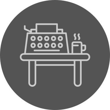 Masa simgesi beyaza izole ediliyor