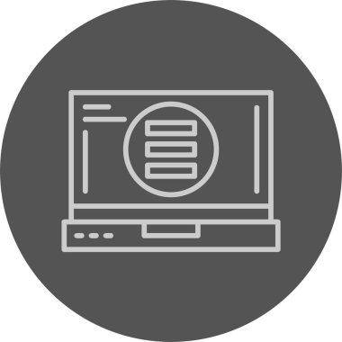 menü web simgesi basit illüstrasyon    