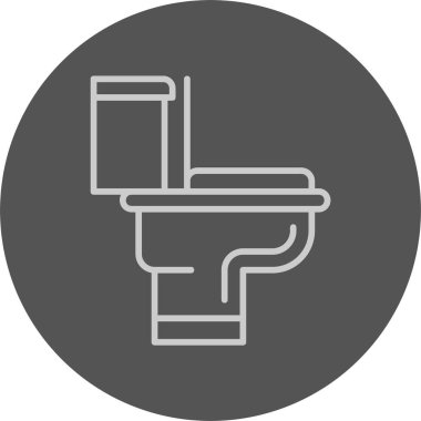 Tuvalet Ağı simgesi basit illüstrasyon