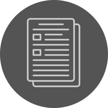 Belge. Web simgesi basit illüstrasyon 