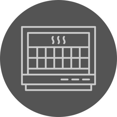 Isıtıcı simgesi. vektör illüstrasyonu