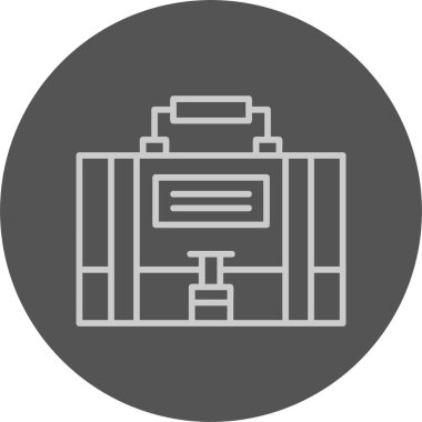 Çanta. Web simgesi basit illüstrasyon