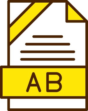 belge dosya uzantısı simgesi, vektör illüstrasyonu basit tasarım