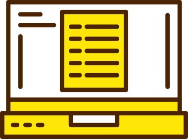 Liste. Web simgesi basit illüstrasyon