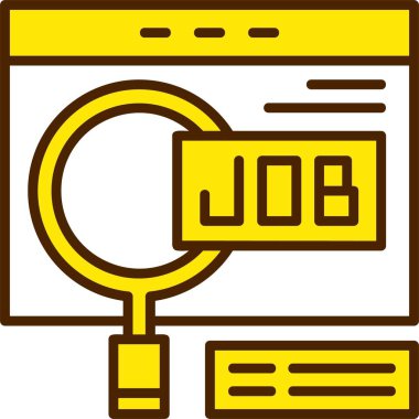 arama web simgesi basit illüstrasyon 