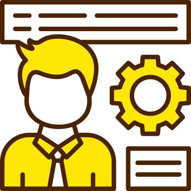 HR web simgesi basit illüstrasyon