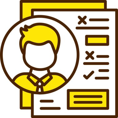 Değerlendirme Web Simgesi, Basit İllüstrasyon