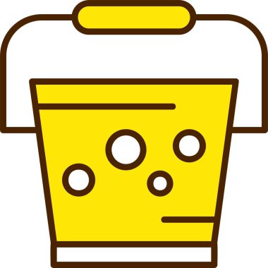 Bucket web icon simple illustration