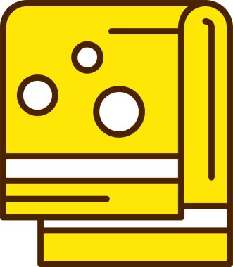 Havlu Web simgesi vektör illüstrasyonu