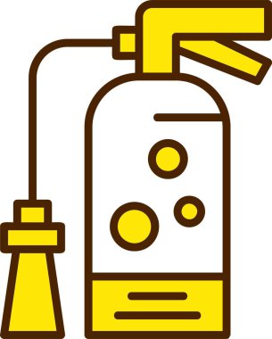  Yangın söndürücü ağ simgesi vektörünü ateşle 