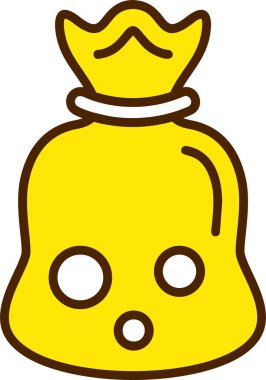 Çöp Torbası Web simgesi vektörü 