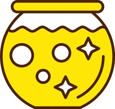 Kavanoz. Web simgesi basit illüstrasyon