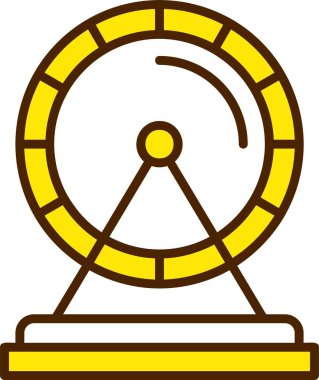 Hamster tekerleği ağ ikonu vektörü 