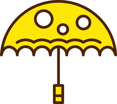 şemsiye web simgesi basit illüstrasyon 