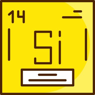 Silikon Web simgesi basit illüstrasyon