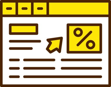 Web Simgesi Oranı ile tıklayın, Basit İllüstrasyon
