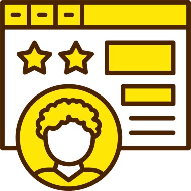 Beyaz arkaplanda izole edilmiş deneyim simgesi 