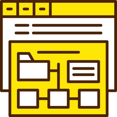 Site haritası illüstrasyon vektörü