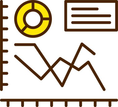 analitik grafik veri simgesi vektör illüstrasyonu