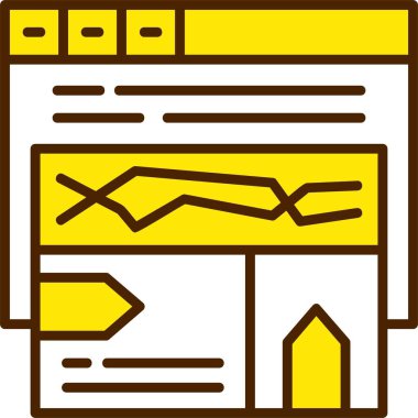 Olay İzleme Web Simgesi, Basit İllüstrasyon