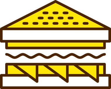 Sandwich web icon vector illustration