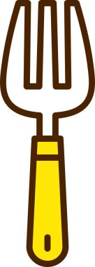 Çatal çatal bıçak ikonu. vektör illüstrasyonu