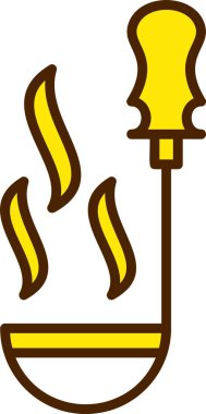 Beyaz arka plan üzerinde izole kepçe simgesi 