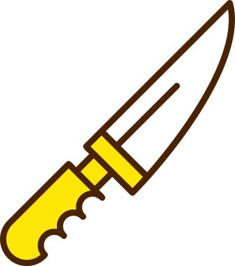 Bıçak. Web simgesi basit illüstrasyon 