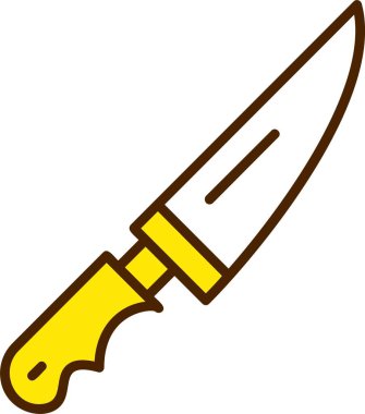 Bıçak. Web simgesi basit illüstrasyon 