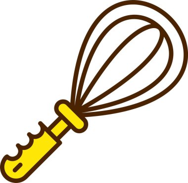 Bir çırpma simgesinin vektör illüstrasyonu