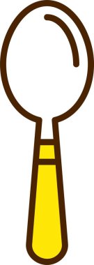 Kaşık. Web simgesi basit illüstrasyon