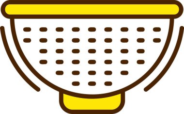 Beyaz arka plan üzerinde izole süzgeç simgesini 