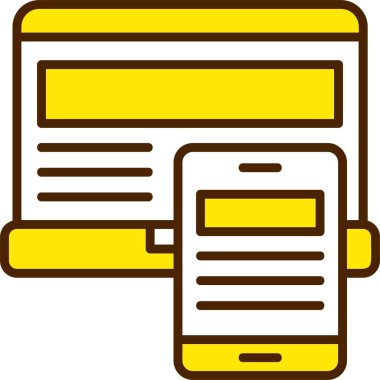 Yanıt tasarım simgesi, basit vektör illüstrasyonu 