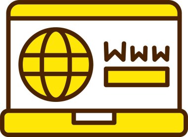 Web tarayıcı vektör simgesi 