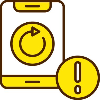 Simgeyi Döndür, Renkli Vektör İllüstrasyonu