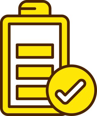 pil tam simge vektör çizimi     