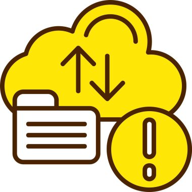 Bulut. Web simgesi basit illüstrasyon