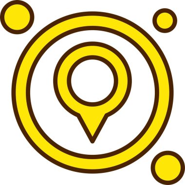 harita konum simgesi, vektör illüstrasyonu